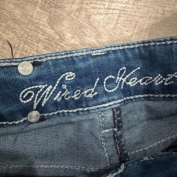 WIRED HEART GIRLS SIZE 6 ADJUSTABLE WAIST BOOTCUT JEANS - Picture 5 of 11